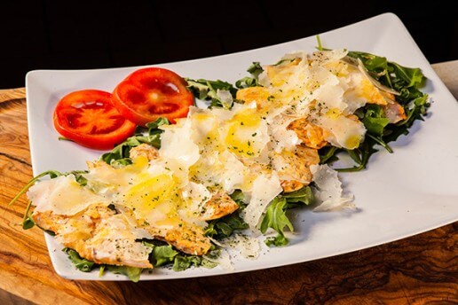 CHICKEN WITH ROCKET AND PARMESAN